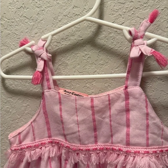 Juicy Couture Childs Pink Striped Dress Size 3T - Picture 4 of 7